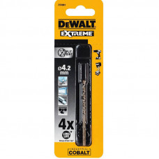 Свердло по металу DeWALT EXTREME INDUSTRIAL COBALT HSS-CO, діаметр 4.2 мм, загальна довжина 75 мм, робоча довжина 43 мм