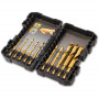 Набір свердел по металу DeWALT EXTREME TITANIUM IMPACT HSS-TIN, 3; 3.2; 3,5; 4; 4.5; 5; 6; 8; 10; 12 мм, 10 од, пластиковий кейс