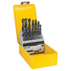 Набір свердел по металу DeWALT HSS-R, 29 од: 1, 1.5, 2, 2.5, 3, 3.2, 3.3, 3.5, 4, 4.2, 4.5, 4.8, 5, 5.5, 6, 6.5, 7, 7.5, 8, 8.5, 9, 9.5.10,10,5,11, 11.5, 12, 12.5, 13 мм, металева касета