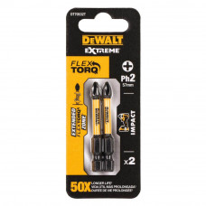 Набір біт DeWALT, ударні, IMPACT TORSION, Philips, Ph2, L = 57 мм, 2 од