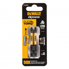 Набір біт DeWALT, ударні, IMPACT TORSION, IMPACT TORSION, Torx, Т20, L = 57 мм, 2 од