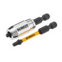 Набір біт і насадок DeWALT "IMPACT TORSION", ударні, T20, L = 50 мм, 2 од + магнітний тримач шурупів