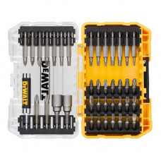 Набір біт DeWALT, EXTREME FlexTorq, Phillips, Pozidriv, Torx, L = 25 мм - Pz2, Pz3, Ph1, Ph2, Ph3, T10, T15, T20, T25, T30, Sl6, L = 50 мм - Pz1, Pz2, Ph1, Ph2, T10, T15, T20, T25, T30, 40 од, кейс