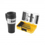 Набір біт і свердел DeWALT Phillips, Pozidriv, Torx, Pz2, Pz3, Ph2, T10, T15, T20, T25, T30, L = 25, 50 мм, 25 од, термокружка, кейс ToughCase