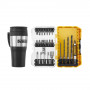 Набір біт і свердел DeWALT Phillips, Pozidriv, Torx, Pz2, Pz3, Ph2, T10, T15, T20, T25, T30, L = 25, 50 мм, 25 од, термокружка, кейс ToughCase