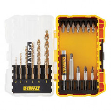Набір біт і свердел DeWALT, EXTREME FlexTorq, Phillips, Pozidriv, L = 25 мм - Pz2, Pz3, Ph2, L = 50 мм - Pz2, Ph2, 19 од, кейс