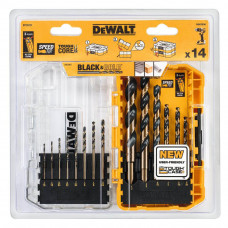 Набір свердел по металу DeWALT Black&Gold HSS-G, 14 од: 1, 1.5 х 2, 2 х 2, 2.5, 3 х 2, 3.5, 4 х 2, 5, 6, 8 мм, кейс Tough Case