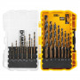 Набір свердел по металу DeWALT Black&Gold HSS-G, 19 од: 1, 1.5, 2, 2.5, 3, 3.5, 4, 5, 5.5, 6, 7, 8, 10 мм, кейс Tough Case