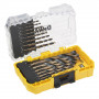 Набір свердел по металу DeWALT Black&Gold HSS-G, 23 од: 2 х 1, 2 х 1.5, 2 х 2, 2 х 2.5, 2 х 3, 2 х 3.5, 2 х 4, 4.5, 2 х 5, 6, 7, 8, 9, 10, 12 мм, кейс Tough Case