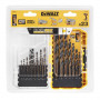 Набір свердел по металу DeWALT Black&Gold HSS-G, 23 од: 2 х 1, 2 х 1.5, 2 х 2, 2 х 2.5, 2 х 3, 2 х 3.5, 2 х 4, 4.5, 2 х 5, 6, 7, 8, 9, 10, 12 мм, кейс Tough Case