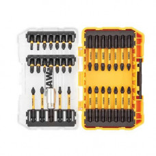 Набір біт DeWALT "EXTREME FLEXTORQ", Phillips, Pozidriv, L = 25 мм - Pz1, Pz2 , Pz3, Ph1, Ph2 , Ph3, T20, T25,  L = 57 мм - Pz1, Pz2 , Pz3, Ph1, Ph2, T20, T25, 34 од, кейс