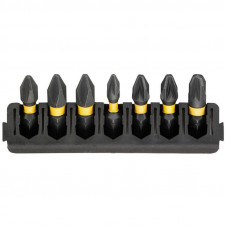 Касета з бітами DeWALT FlexTorq, L = 25 мм, Рh1, Рh2 - 2 од, Pz1, Pz2 - 2 од, Pz3