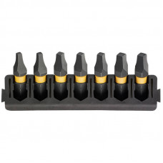 Касета з бітами DeWALT FlexTorq, L = 25 мм, біти SQ1 - 2 од, SQ2 - 3 од, SQ3 - 2 од