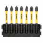 Касета з бітами DeWALT FlexTorq, L = 57 мм, біти Рh1 - 2 од, Рh2 - 3 од, Рh3 - 2 од