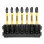 Касета з бітами DeWALT FlexTorq, L = 57 мм, біти Рz1 - 2 од, Рz2 - 3 од, Рz3 - 2 од