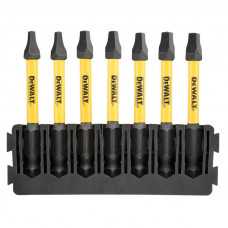 Касета з бітами DeWALT FlexTorq, L = 57 мм, біти SQ1 - 2 од; SQ2 - 3 од; SQ3 - 2 од