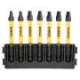 Касета з бітами DeWALT FlexTorq, L = 57 мм, біти SQ1 - 2 од; SQ2 - 3 од; SQ3 - 2 од