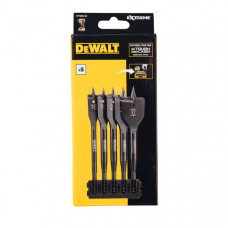 Касета з перовими свердлами DeWALT, EXTREME IMPACT по дереву, 6 од, L = 152 мм, d = 16, 18, 20, 25, 32 мм, 1/4 дюйма