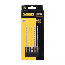 Касета з бурами SDS Plus DeWALT, L = 160 мм., d = 5, 5.5, 6, 6.5, 7 мм, 6 од