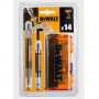 Набір біт DeWALT, Phillips, Pozidriv, Torx, Slotted, Ph1, Ph2, Ph3, Pz2 , Pz3, Sl6, T15, T20, T25, T30, L = 25 мм, 14 од, блістер