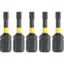 Набір біт DeWALT, ударні, IMPACT TORSION, Torx, T15, L = 25 мм, 5 од