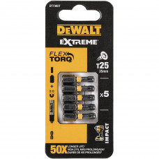 Набір біт DeWALT, ударні, IMPACT TORSION, Torx, Т25, L = 25 мм, 5 од