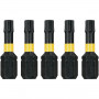 Набір біт DeWALT, ударні, IMPACT TORSION, Torx, Т30, L = 25 мм, 5 од