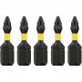 Набір біт DeWALT, ударні, IMPACT TORSION EXTREME, Pozidriv, Pz1, L = 25 мм, 5 од