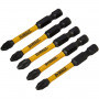 Набір біт DeWALT, ударні, IMPACT TORSION EXTREME, Pozidriv, Pz2, L = 57 мм, 5 од