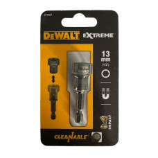 Головка торцева магнітна DeWALT EXTREME Impact з'ємна, для видалення металевої стружки 1/4" х 13 мм, шестигранна, висота 75 мм