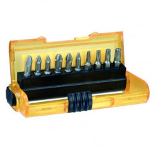 Набір біт DeWALT "Extra Grip", Torx, Philips, Pozidriv, Pz1, 2, 3, Ph1, 2, 3, T10, 15, 20, 25 L = 25 мм, магнітний утримувач, 11 од, пластикова коробка