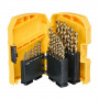 Набір свердел по металу DeWALT EXTREME 2 HSS-G, 29 од: 1, 1.5, 2, 2.5, 3, 3.2, 3.3, 3.5, 4, 4.2, 4.5, 4.8, 5, 5.5, 6, 6.5, 7, 7.5, 8, 8.5, 9, 9.5, 10, 10.5, 11, 11.5, 12, 12.5, 13 мм, металевий бокс