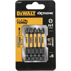 Набір біт DeWALT, ударні, IMPACT TORSION EXTREME, Philips, Ph1, L = 57 мм, 5 од
