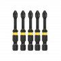 Набір біт DeWALT, ударні, IMPACT TORSION EXTREME, Philips, Ph2, L = 50 мм, 5 од