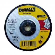 Круг шліфувальний DeWALT HIGH PERFORMANCE, сталь/металеві труби й профілі/кольорові метали/зварювальні шви, 180 х 6.4 х 22.23 мм