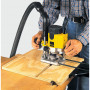 Фрезер мережевий DeWALT, 1100 Вт, 8000-24000 об/хв, цанга 8 мм, максимальний діаметр фрези - 36 мм, вага 3.1 кг