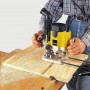 Фрезер мережевий DeWALT, 1100 Вт, 8000-24000 об/хв, цанга 8 мм, максимальний діаметр фрези - 36 мм, вага 3.1 кг, валіза TSTAK