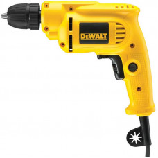 Дриль мережевий DeWALT, безударний, 550 Вт, 7.9 Нм, 0-2800 об/хв, патрон 10 мм швидкозатискний, кількість швидкостей - 1, вага 1.34 кг