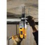Дриль мережевий DeWALT, ударний, 1100 Вт, 40 Нм, 1250-3500 об/хв, 56000 уд/хв, патрон 13 мм швидкозатискний, кількість швидкостей - 2, вага 2.8 кг, багатопозиційна бічна рукоятка, валіза