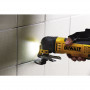 Багатофункціональний інструмент мережевий DeWALT, 300 Вт, 0-22000 кол/хв, вага 1.5 кг, насадки 8 од, шліфпапір 25 од, валіза