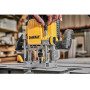 Фрезер мережевий DeWALT, 2300 Вт, 9000-22000 об/хв, цанговий патрон 12 мм, максимальний діаметр фрези 50 мм, хід каретки фрезера 80 мм, вага 6.1 кг