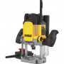 Фрезер мережевий DeWALT, 2300 Вт, 9000-22000 об/хв, цанговий патрон 12 мм, максимальний діаметр фрези 50 мм, хід каретки фрезера 80 мм, пульт дистанційного керування, вага 6.1 кг, валіза TSTAK