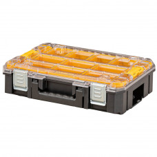 Органайзер DeWALT TSTAK, прозора кришка, 10 чашок, клас захисту IP54