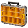 Органайзер DeWALT TSTAK, прозора кришка, 10 чашок, клас захисту IP54