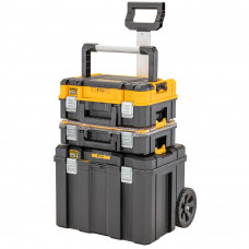 Комплект ящиків TSTAK 2.0 DeWALT, ящик+органайзер+ящик-візок