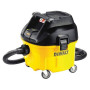 Пилосос мережевий промисловий DeWALT, 1400 Вт, довжина шланга 4.6 м, діаметр шлангу 32 мм, об'єм пилозбірника 30 л / з рідиною 17.5 л., вага 9.5 кг