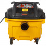 Пилосос мережевий промисловий DeWALT, 1400 Вт, довжина шланга 4.6 м, діаметр шлангу 32 мм, об'єм пилозбірника 30 л / з рідиною 17.5 л., вага 9.5 кг