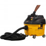 Пилосос мережевий промисловий DeWALT, 1400 Вт, довжина шланга 4.6 м, діаметр шлангу 32 мм, об'єм пилозбірника 30 л / з рідиною 17.5 л., вага 9.5 кг