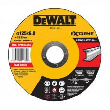 Круг шліфувальний DeWALT EXTREME, сталь/металеві труби й профілі/кольорові метали/зварювальні шви, 125 х 6.0 х 22.23 мм