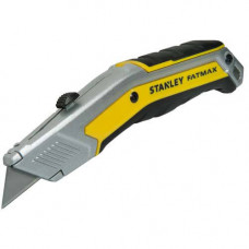 Ніж STANLEY "FATMAX EXO RETRACTABLE KNIFE" з висувним трапецевидним лезом, L = 190мм, з магнітним утримувачем леза і вбудованим контейнером для зберігання запасних лез.